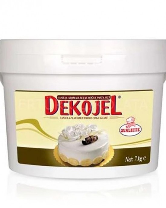 DEKOJEL VANİLYA AROMALI BEYAZ SOĞUK PASTA JELİ 7 KG 