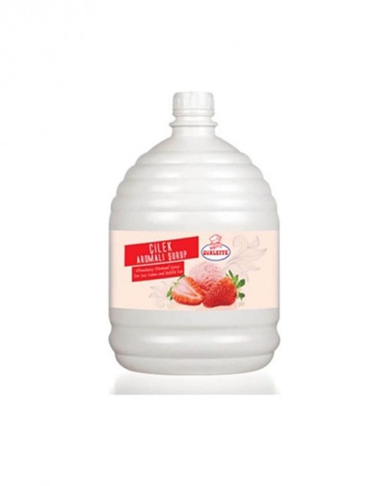 OVALETTE ÇİLEK AROMALI DONDURMA ŞURUBU 5 KG 