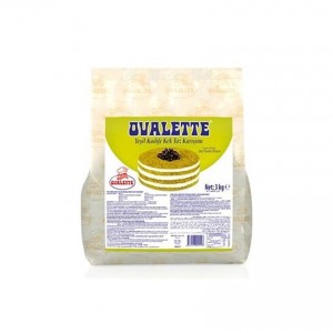 OVALETTE YEŞİL KADİFE KEK TOZ KARIŞIMI 3 KG 