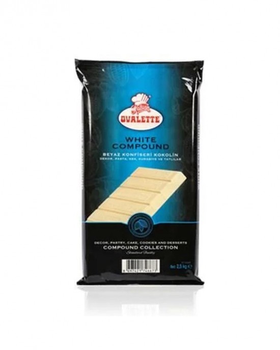 OVALETTE BEYAZ KONFİSERİ KOKOLİN 2,5 KG 