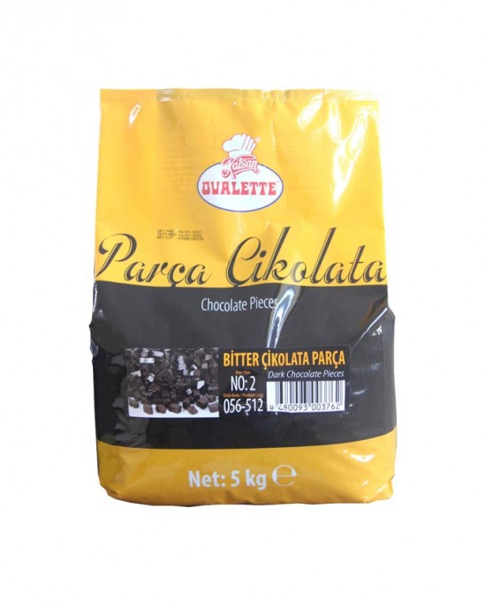 OVALETTE BİTTER ÇİKOLATA PARÇA 5 KG NO:2